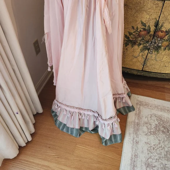 Custom Vintage Bridgeton Powder Pink Costume Party Stage Ball Party Gown M - Picture 7 of 7